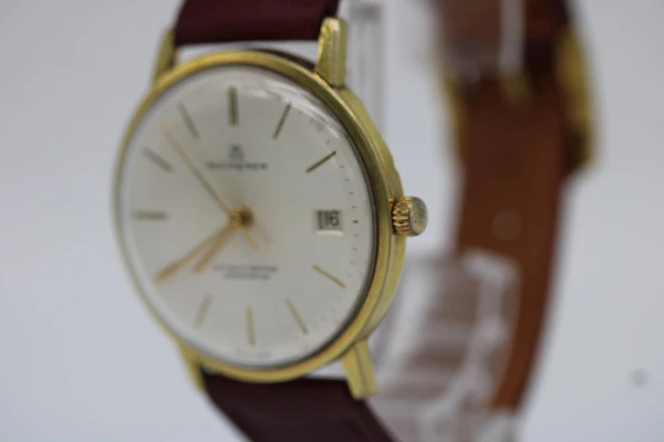 Bucherer Gold Plated 70's Serviced New Strap - image 3