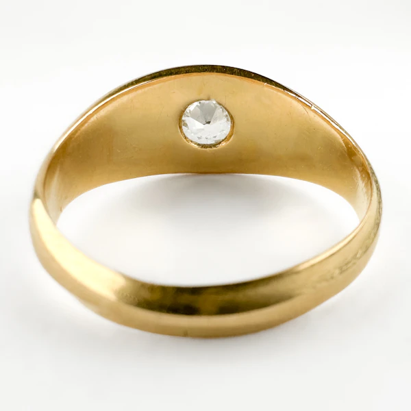 Victorian Single Stone Diamond Gypsy Ring - Saddingtons Jewellery Stand 375 - image 3