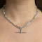 Edwardian Knot & Reef Albert Chain With T-Bar - Saddingtons Jewellery Stand 375 - image 1