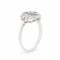 Vintage 18ct Gold & Platinum Aquamarine Chequerboard Ring, c.1950s - image 2