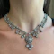 French Antique Fraumont Diamond, Silver and Gold Necklace and Earrings Suite, Circa 1855 - image 3