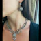 French Antique Fraumont Diamond, Silver and Gold Necklace and Earrings Suite, Circa 1855 - image 4