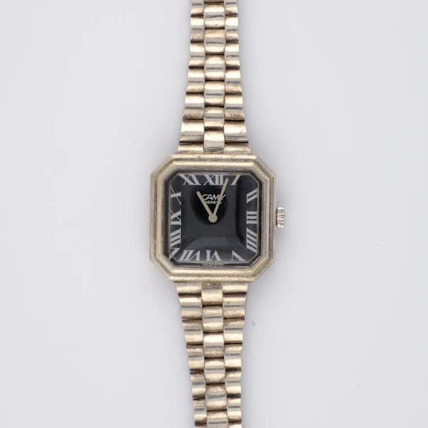 The Ultimate Mystery Duo: A Rare, Matching Pair of Custom Solid 0.800 Silver Camy Watches - image 5