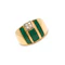 Vintage 1970s 18ct Gold Malachite & Diamond Ring - image 1
