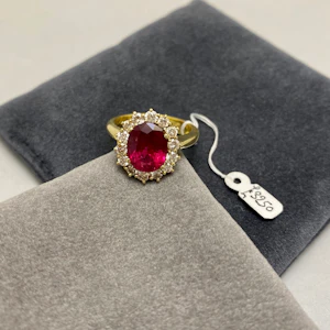 Pink Tourmaline Diamond Ring, SHAPIRO & Co since1979