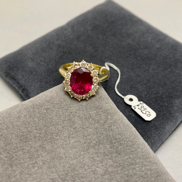 Pink Tourmaline Diamond Ring, SHAPIRO & Co since1979 - image 1