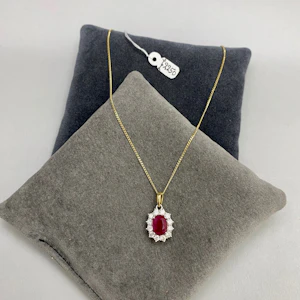 Ruby Diamond Pendant - SHAPIRO & Co since1979