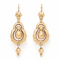 Victorian 15ct Gold Pendulum Drop Earrings C.1880s - image 1