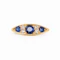 Edwardian 18ct Gold Sapphire & Diamond Ring - image 3