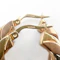 Tri-Colour Gold Twist Hoop Earrings - Saddingtons Jewellery Stand 375 - image 3