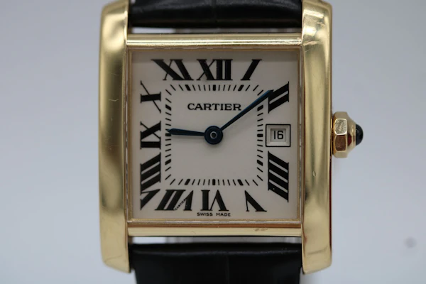 Cartier Tank Francaise 18k Midsize Watch 2466 - image 3