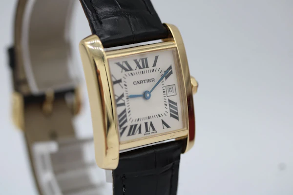 Cartier Tank Francaise 18k Midsize Watch 2466 - image 6