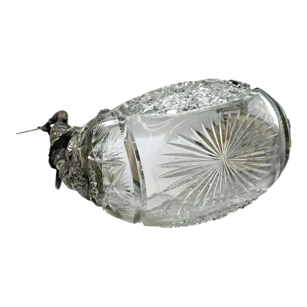 Russian silver and cut glass kovsh, Moscow, c.1910. - image 8