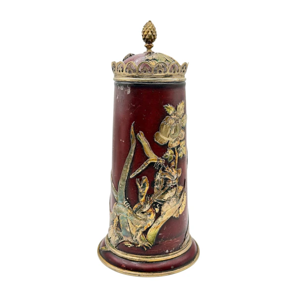 Russian silver gilt and lacquer tankard, Moscow, 1882 by Pavel Ovchinnikov. - image 2