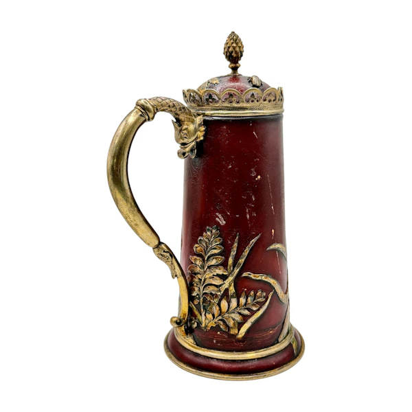 Russian silver gilt and lacquer tankard, Moscow, 1882 by Pavel Ovchinnikov. - image 4