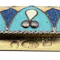 Russian silver gilt and cloisonné enamel cigarette case, Moscow , c.1910 by Pavel Ovchinnikov. - image 7