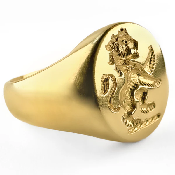 Lion Rampant Intaglio Signet Ring - Saddingtons Jewellery Stand 375 - image 5