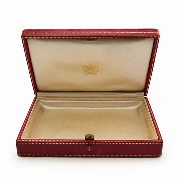 Large Antique 1930s Cartier Leather Presentation Box - image 3
