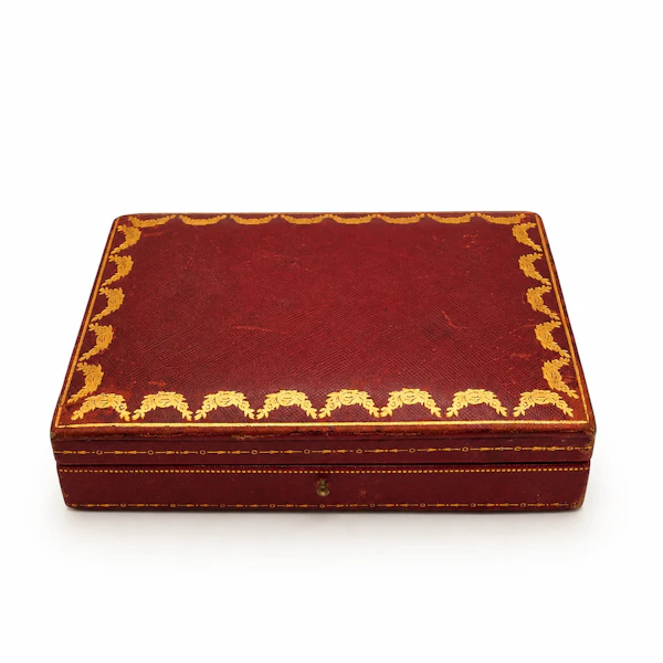 Large Antique 1930s Cartier Leather Presentation Box - image 2