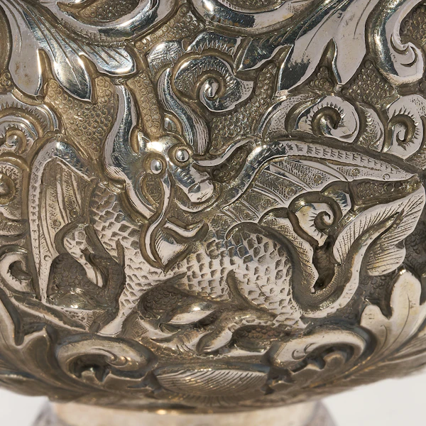 Antique Chinese Silver Rosewater Sprinkler, Bird,  Canton, China - Qing Dynasty, mid-19th C. - image 6