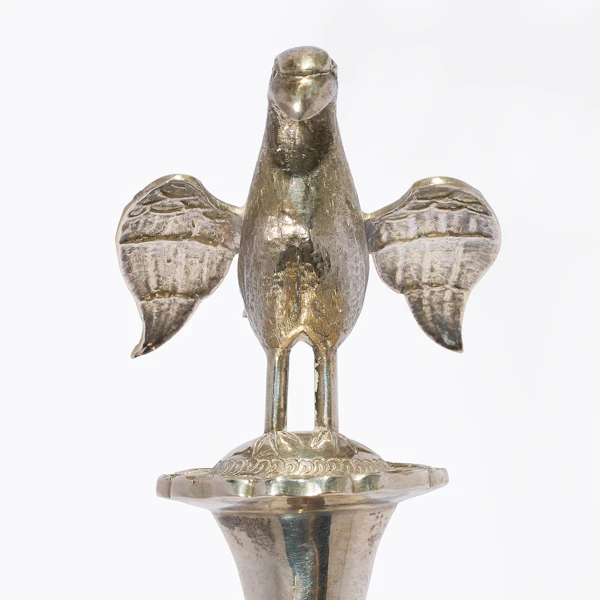 Antique Chinese Silver Rosewater Sprinkler, Bird,  Canton, China - Qing Dynasty, mid-19th C. - image 3