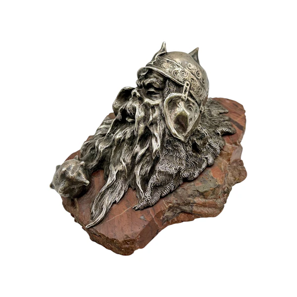 Russian silver and red jasper paperweight, Moscow, c.1900. - image 6