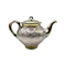 19th century Russian silver gilt trompe l'oeil four piece tea set, St Peterburg. - image 6