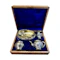 19th century Russian silver gilt trompe l'oeil four piece tea set, St Peterburg. - image 15