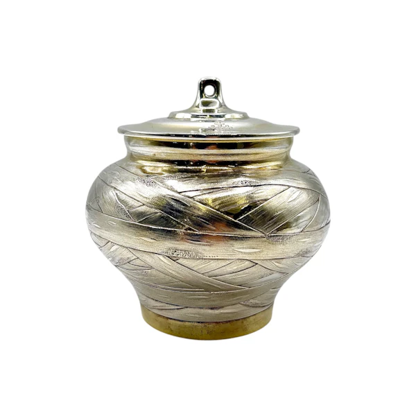 19th century Russian silver gilt trompe l'oeil four piece tea set, St Peterburg. - image 13
