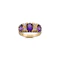 18ct Gold Amethyst and Diamond Gypsy Set Ring Spectrum Antiques - image 1