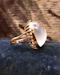 A very fine 14 ct (marked), Yellow Gold, Oval Cabochon, Moonstone Dress Ring, Circa 1990 - image 4
