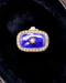 High Carat Yellow Gold (tested), Seed Pearl & Blue Enamel. Double Strand Clasp, Circa 187 - image 1