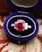 An exceptional Natural Burmese Ruby and Diamond ring in a Platinum "950" (Tested) & 18 Carat White Gold shank. - image 1
