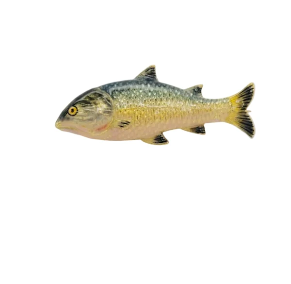 Fine Antique enamel and gold fish pin sku 9065 DBGEMS - image 1