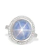 17.14Ct. Star Sapphire Ceylon no heat ring 18k white gold - image 3
