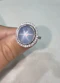 17.14Ct. Star Sapphire Ceylon no heat ring 18k white gold - image 5