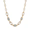 Art Deco Aquamarine and Black Enamel Necklace in 14ct Gold Spectrum Antiques - image 1