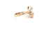 Rose gold double pear diamond snake ring - image 3