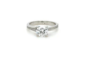 1 Carat Platinum diamond engagement ring