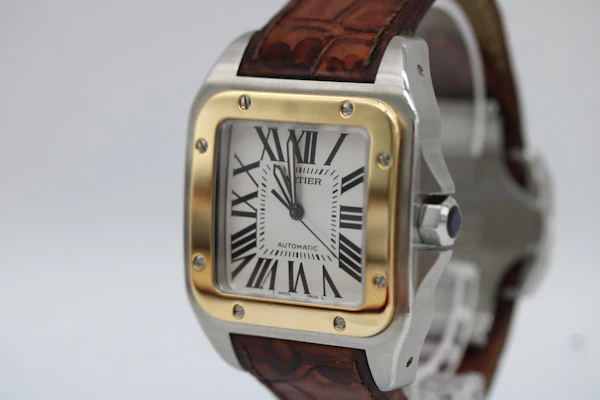 Cartier Santos 100XL Gold and Steel - image 4