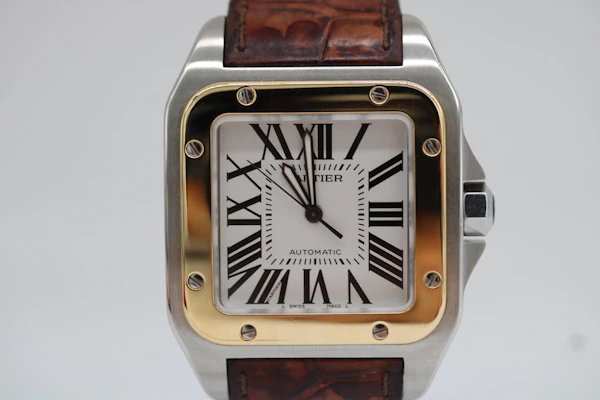 Cartier Santos 100XL Gold and Steel - image 3
