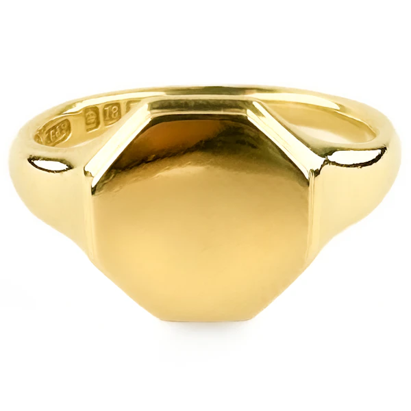 1923 Octagonal Signet Ring - Saddingtons Jewellery Stand 375 - image 2