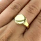 1923 Octagonal Signet Ring - Saddingtons Jewellery Stand 375 - image 1