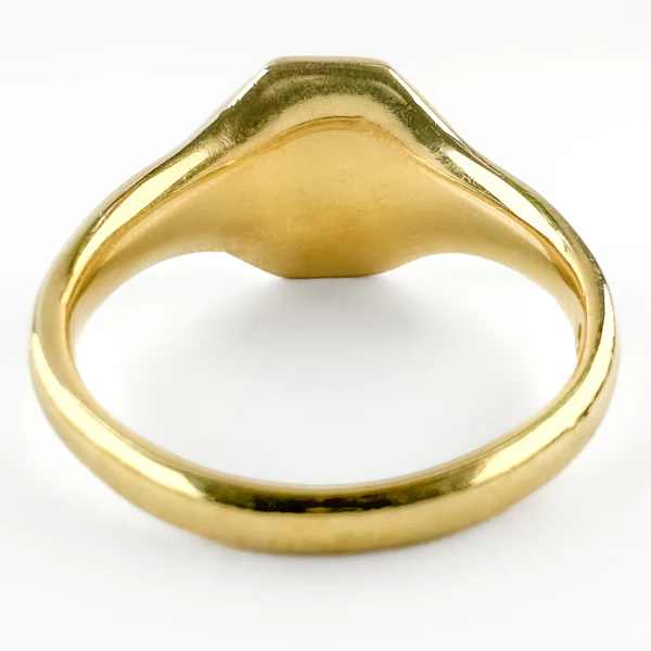 1923 Octagonal Signet Ring - Saddingtons Jewellery Stand 375 - image 3