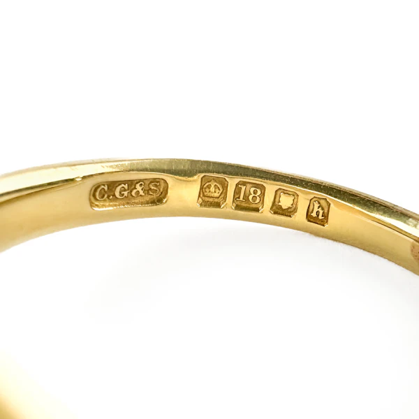 1923 Octagonal Signet Ring - Saddingtons Jewellery Stand 375 - image 4