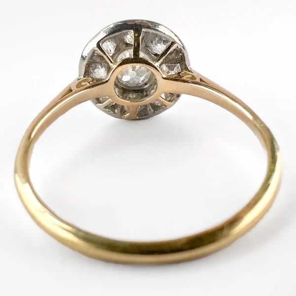 Edwardian Diamond Daisy Cluster Ring - Saddingtons Jewellery Stand 375 - image 2