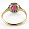 Edwardian Burma Ruby & Diamond Cluster Ring - Saddingtons Jewellery Stand 375 - image 3