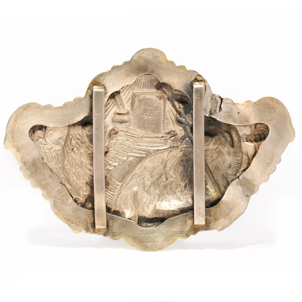 A rare and important 17th/early 18th century Japanese silver and parcel gilt buckle/clasp with&nbsp;exceptionally rare Christian decoration. - image 5