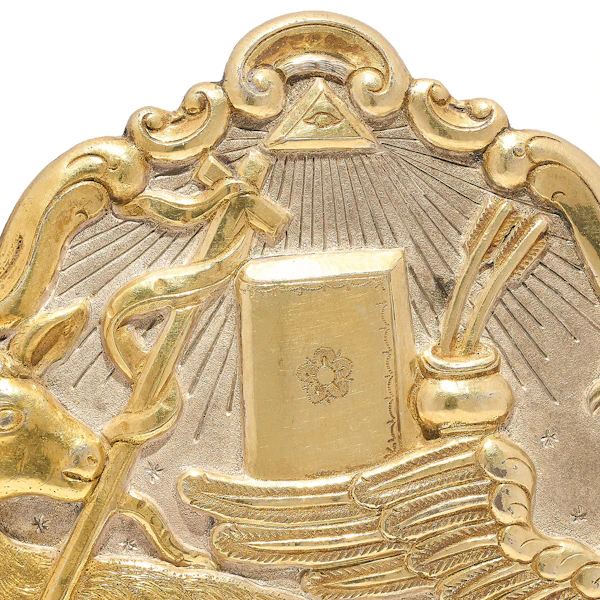 A rare and important 17th/early 18th century Japanese silver and parcel gilt buckle/clasp with&nbsp;exceptionally rare Christian decoration. - image 2