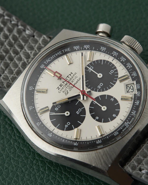 Zenith A384 El Primero Vintage Chronograph Panda Dial - image 8
